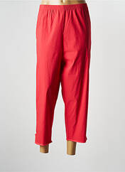 Pantalon 7/8 rouge FRANCK ANNA pour femme seconde vue