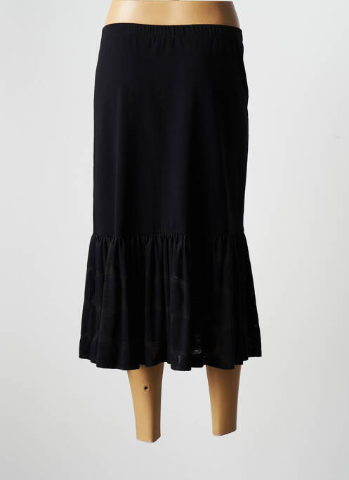 Jupe mi-longue noir LUUKAA pour femme