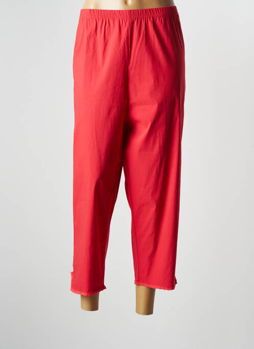 Pantalon 7/8 rouge FRANCK ANNA pour femme