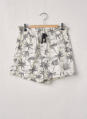Short fermeture liens à nouer taille élastique beige TEDDY SMITH fille