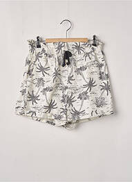 Short fermeture liens à nouer taille élastique beige TEDDY SMITH fille