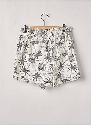 Short fermeture liens à nouer taille élastique beige TEDDY SMITH fille