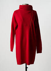 Robe pull rouge ZYGA pour femme seconde vue