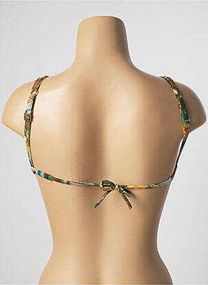 Haut de maillot de bain stretch haut soutien-gorge avec mousse de rembourrage amovible vert BLUEMAN femme