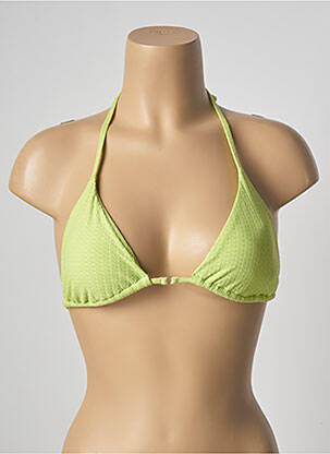 Haut de maillot de bain stretch haut soutien-gorge avec mousse de rembourrage amovible vert RIO DE SOL femme