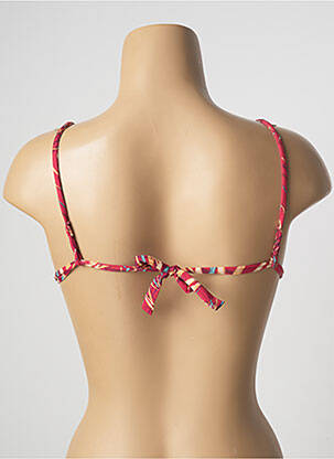 Haut de maillot de bain stretch haut soutien-gorge avec mousse de rembourrage amovible rouge SALINAS femme