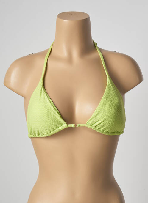 Haut de maillot de bain stretch haut soutien-gorge avec mousse de rembourrage amovible vert RIO DE SOL femme