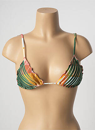 Haut de maillot de bain stretch haut soutien-gorge avec mousse de rembourrage amovible vert SALINAS femme