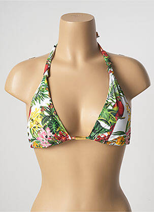 Haut de maillot de bain stretch haut soutien-gorge avec mousse de rembourrage amovible vert BLUEMAN femme
