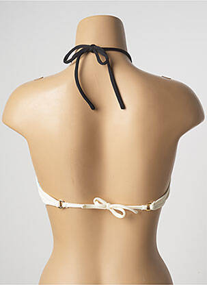 Haut de maillot de bain stretch haut soutien-gorge avec mousse de rembourrage amovible beige BLUEMAN femme