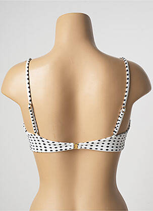 Haut de maillot de bain stretch haut soutien-gorge balconnet blanc SALINAS femme