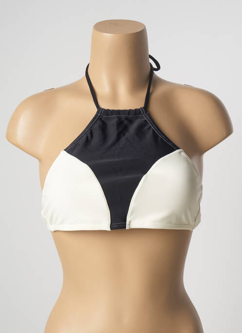 Haut de maillot de bain stretch haut soutien-gorge avec mousse de rembourrage amovible beige BLUEMAN femme