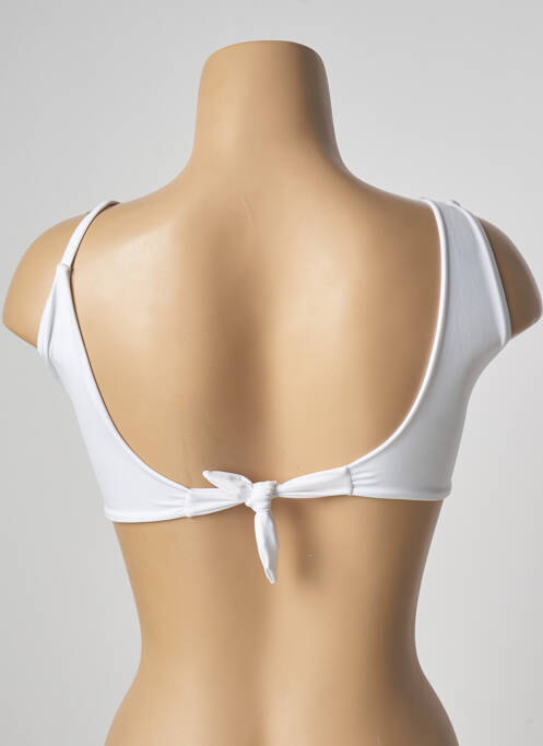 Haut de maillot de bain blanc SAHA pour femme