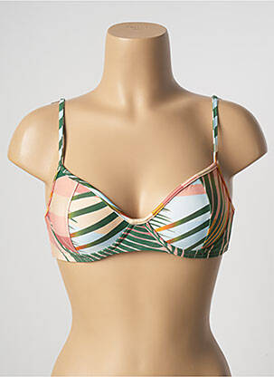 Haut de maillot de bain stretch haut soutien-gorge emboitant vert SALINAS femme