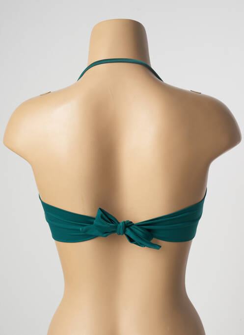 Haut de maillot de bain stretch haut soutien-gorge moulé vert DESPI femme