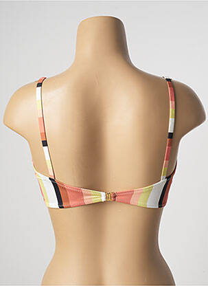 Haut de maillot de bain stretch haut soutien-gorge avec mousse de rembourrage amovible orange SALINAS femme