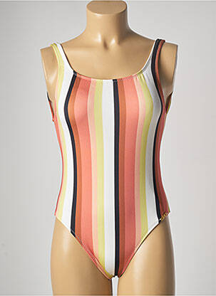 Maillot de bain 1 pièce effet matière satinée blanc SALINAS femme