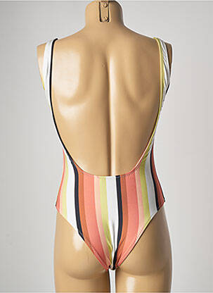 Maillot de bain 1 pièce effet matière satinée blanc SALINAS femme