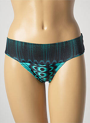 Bas de maillot de bain imprimé fantaisie culotte bleu LUA MORENA femme