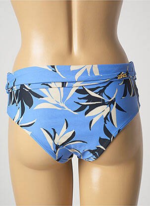 Bas de maillot de bain imprimé fantaisie culotte bleu SALINAS femme