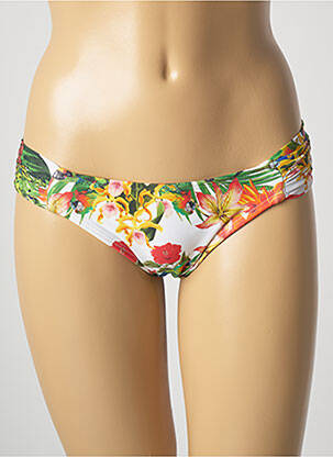 Bas de maillot de bain imprimé fantaisie culotte vert BLUEMAN femme