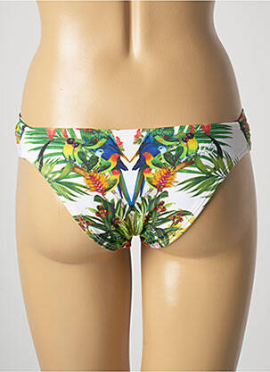 Bas de maillot de bain imprimé fantaisie culotte vert BLUEMAN femme