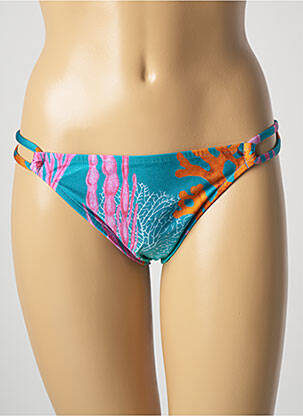 Bas de maillot de bain imprimé fantaisie culotte bleu SALINAS femme
