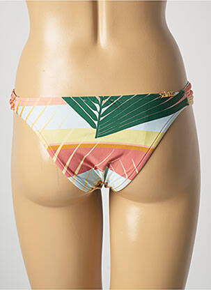 Bas de maillot de bain tissage satiné culotte vert SALINAS femme