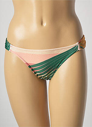 Bas de maillot de bain imprimé fantaisie culotte vert SALINAS femme