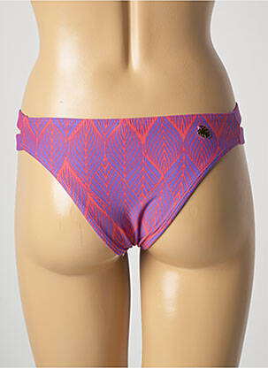 Bas de maillot de bain imprimé fantaisie culotte violet SILVIA SCHAEFER femme