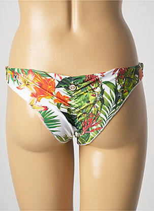 Bas de maillot de bain imprimé fantaisie culotte vert BLUEMAN femme