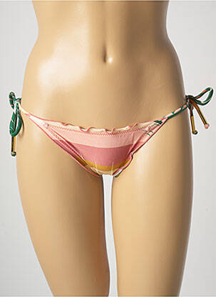 Bas de maillot de bain imprimé fantaisie bikini vert SALINAS femme