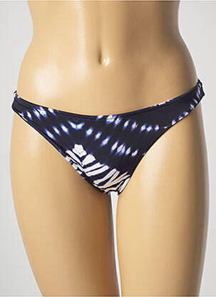 Bas de maillot de bain imprimé fantaisie culotte bleu SALINAS femme
