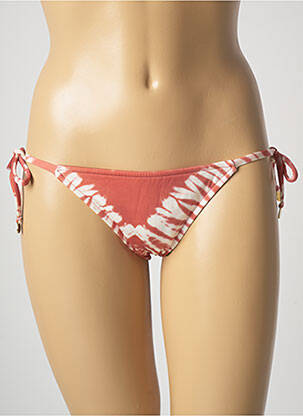 Bas de maillot de bain imprimé fantaisie bikini orange SALINAS femme