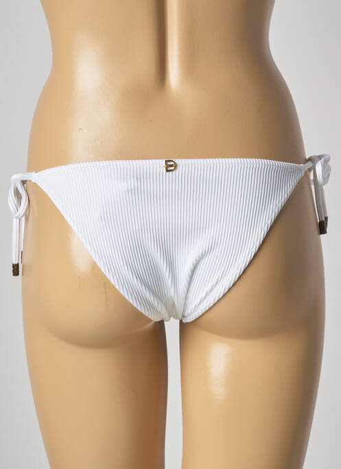 Bas de maillot de bain fermeture liens à nouer bikini blanc DESPI femme