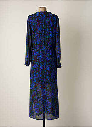 Robe longue manches longues manches longues bleu SCHOOL RAG femme