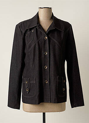 Veste casual epaulette gris SUSPENS "A" femme