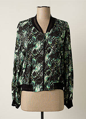 Blouson col v vert EVA KAYAN femme