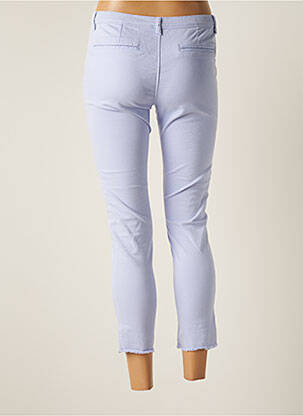 Pantalon 7/8 stretch taille basse violet SCHOOL RAG femme
