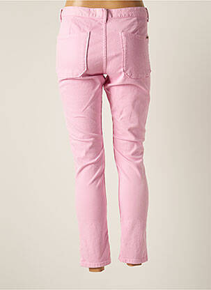 Pantalon droit stretch taille normale rose ACQUAVERDE femme