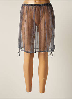 Jupe courte taille élastique gris MYRINE ANTWERP femme
