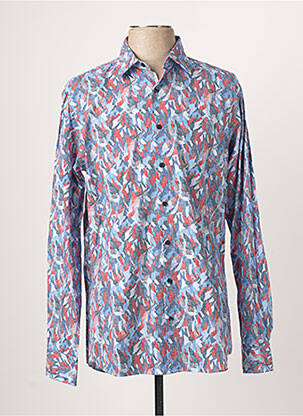 Chemise manches longues imprimé fantaisie bleu MARVELIS homme