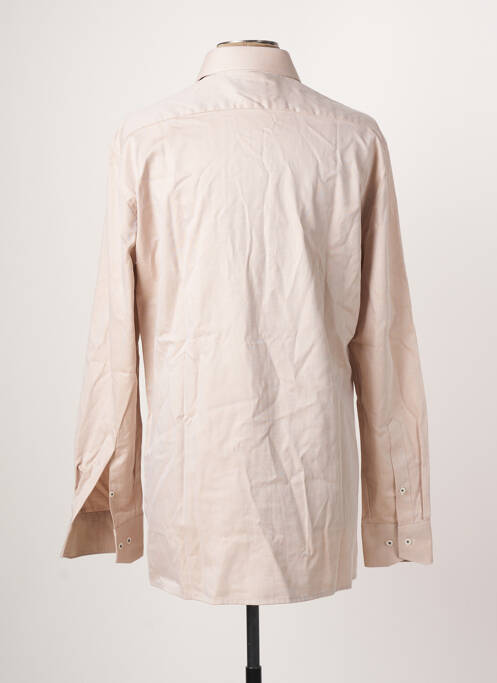 Chemise manches longues beige MARVELIS pour homme