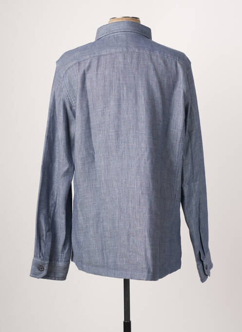 Chemise manches longues bleu MARVELIS pour homme