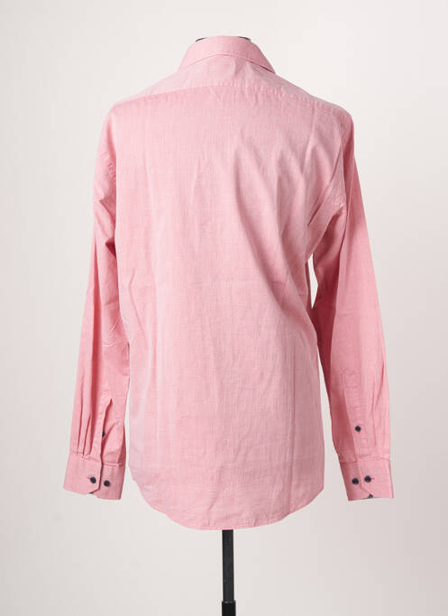 Chemise manches longues rouge MARVELIS pour homme