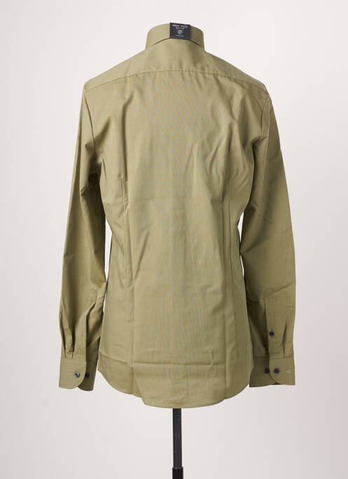 Chemise manches longues vert MARVELIS pour homme