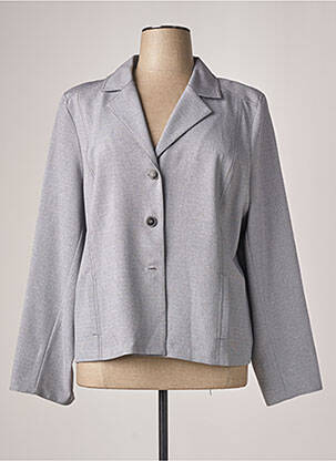 Veste casual epaulette gris GEVANA femme