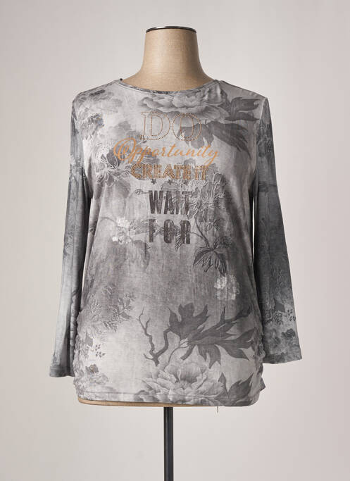 T-shirt gris HAJO pour femme