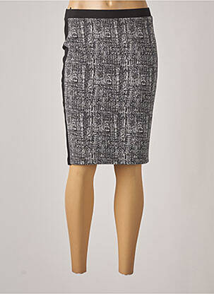Jupe mi-longue stretch noir JOY OF LIFE femme