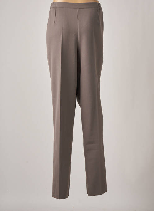 Pantalon droit marron GEVANA pour femme
